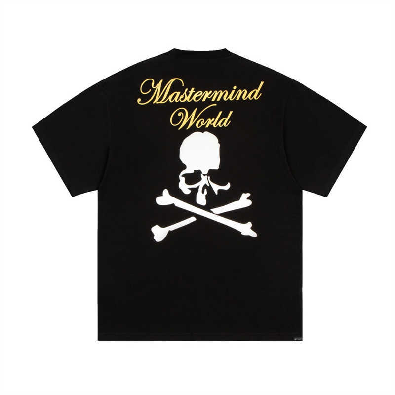 Men's T-Shirts Good Quality Mastermind World Fashion T-Shirt Men Oversized Vintage Skull Print MMJ Women T Shirt Tee