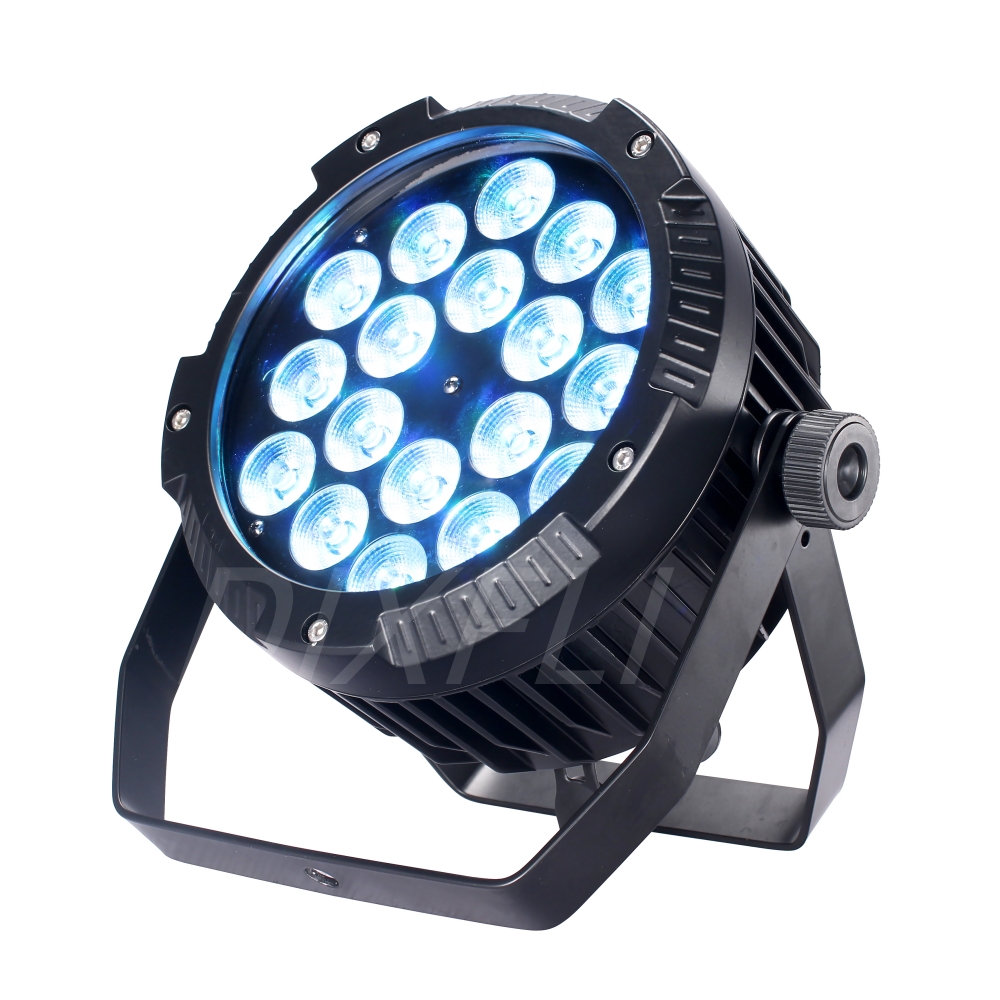 Алюминиевый IP65 Водонепроницаемый светодиодный ламп 18x18W RGBWA UV 6IN1 DMX512 Контроль профессиональной сцены DJ Disco Disco Outdoor Wash