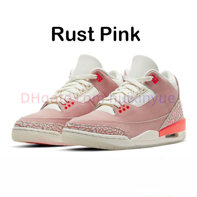 Designer Air Jumpman 3 Dames Men Casual schoenen Ronde Toe Demping Sneakers Classic Retro Palomino -stijl Kalfleer Rubberen Rubberen Solba Sportschoenen met doos