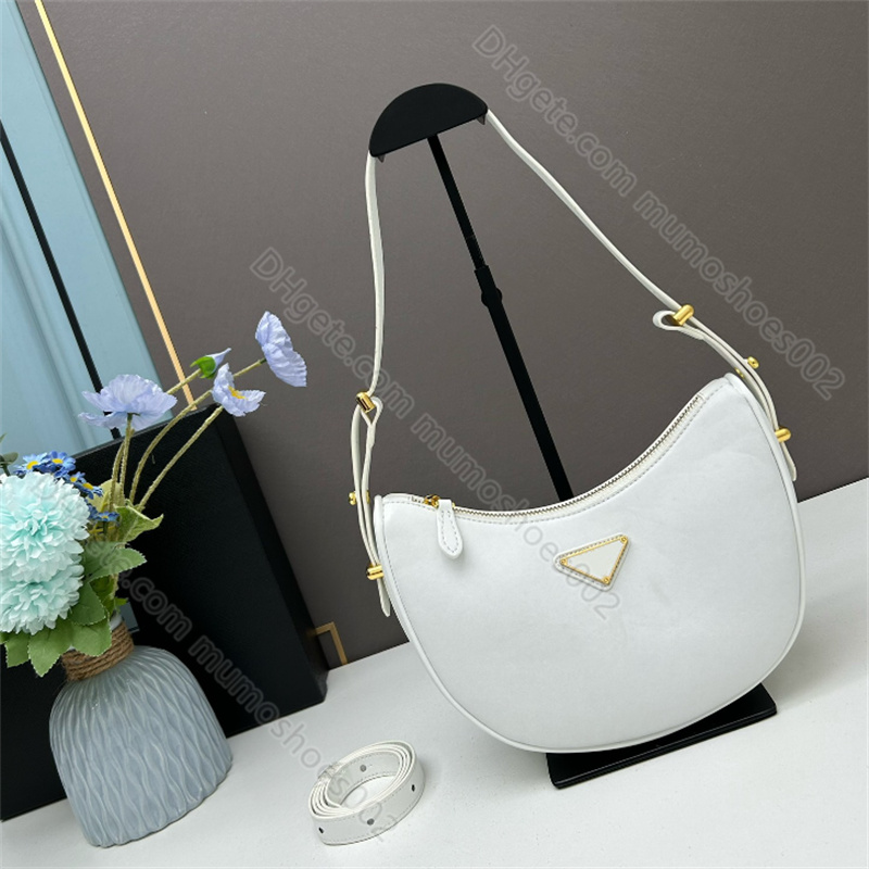 7A High quality Arque leather shoulder bag designers Underarm Crescent pouch Woman Handbag Triangle Hardware Cross body bags clutch totes hobo wallet wholesale