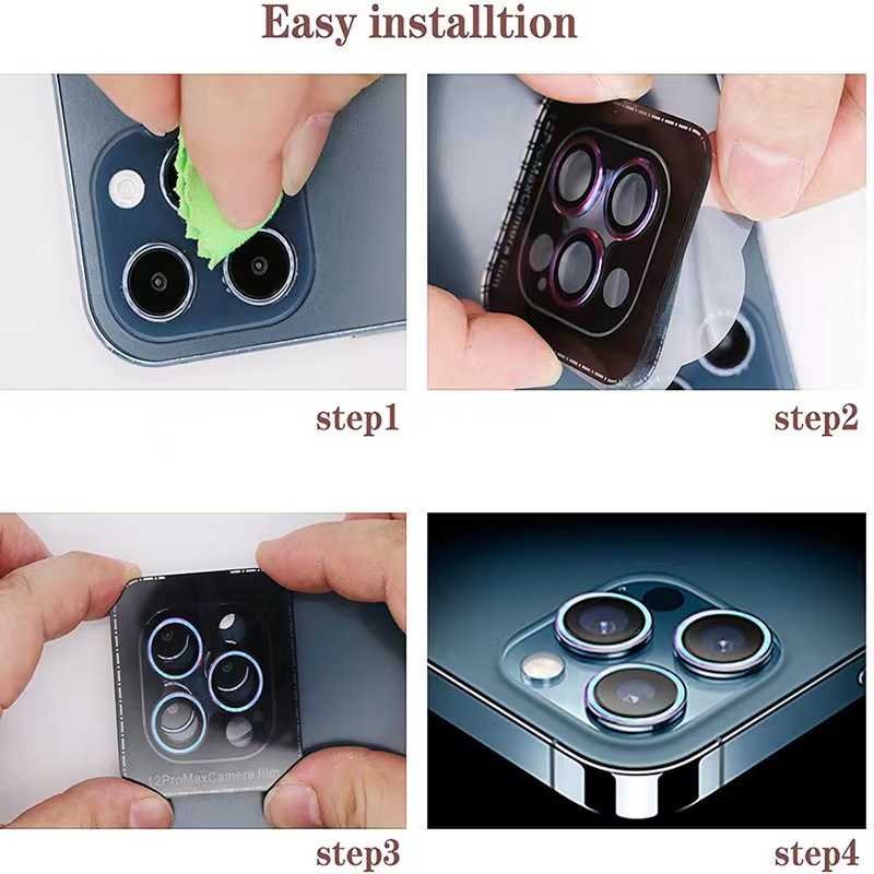 Eagle Eegle Eye Mobile Camera Lens Protector for iPhone 15 11 12 13 Plus 14 Pro Max Metal Fram and Glass Film