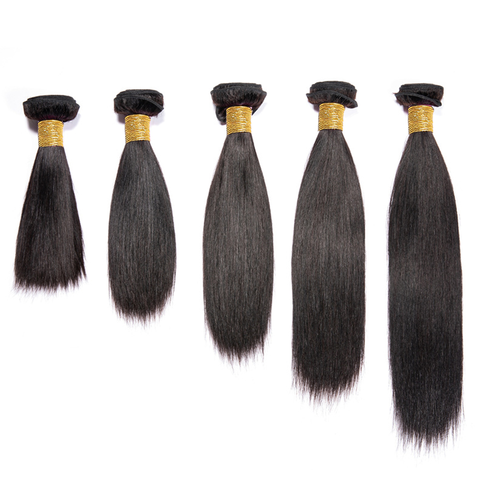 Wholesale Hair Raw Indian Straight Human Hair Bundles Natural Black for Women Bone Straight Hair Extensions 2/3 Bundles Deal