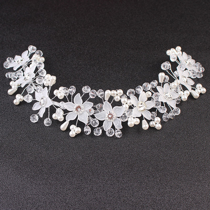 Headpieces Pearl Crystal Bridal Headwear Jewelry Wedding Hair Accessories Crown Bride Piece For Women Headband Gift