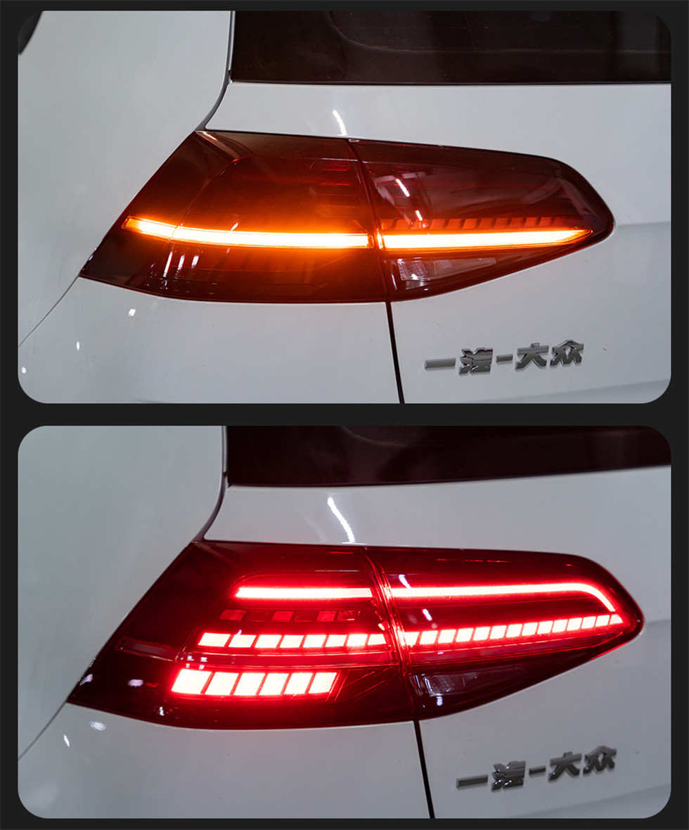カースタイリングテールライト VW ゴルフ 7 MK7 MK7.5 20 13-20 20 テールライトリアランプ LED 信号逆転パーキングライト