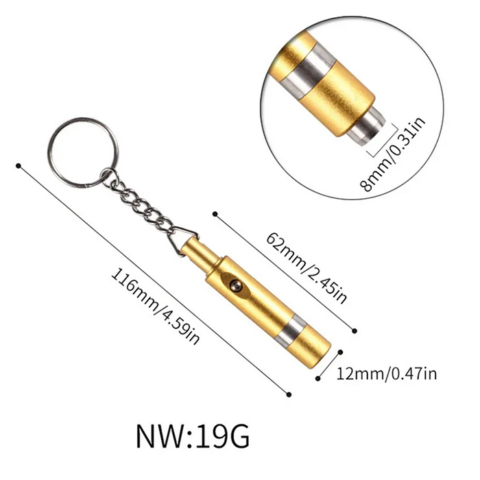 キーチェーン付き金属シガーパンチ3カラフルなシガーナイフポータブルシガーカッター喫煙アクセサリー