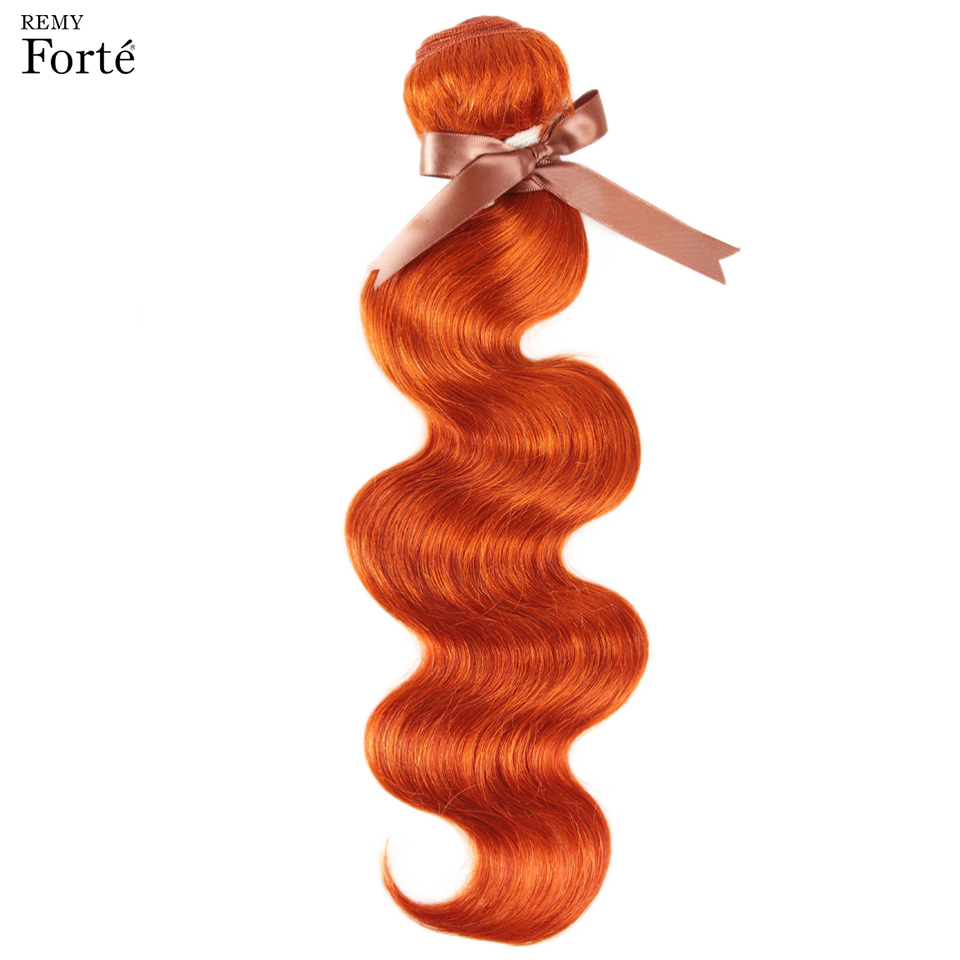 Blonde orange brésilien Brésil Wave Hair tisser les paquets orange vague de corps humain extension de cheveux humains 8-28 pouces 100% Remy Hair Livraison gratuite