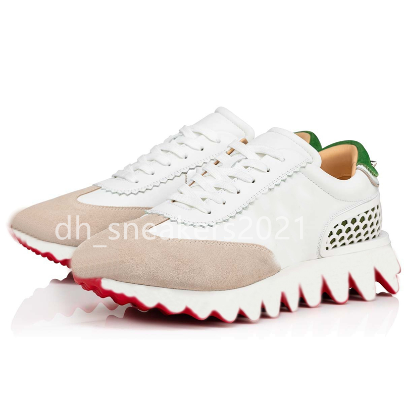 Designer Red Bottoms LoubiShark Casual Shoes Outdoor Sneakers Couple Sports Shoes Men Women Brands Casual Walking Fashion Trainers EU35-46 With Box