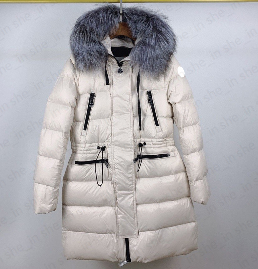 23FW Woman Puffer Jacket Designer Women Fur Parkas Coat Winter Fashion Long Down Jackets Classic Hooded Puff Jackets Outerwear High Quality