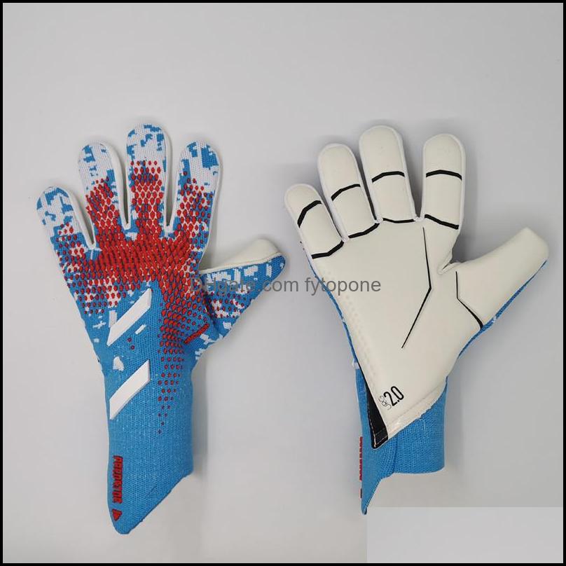 2022 goalkeeper gloves finger protection professional men football gloves adults kids thicker goalie soccer glove