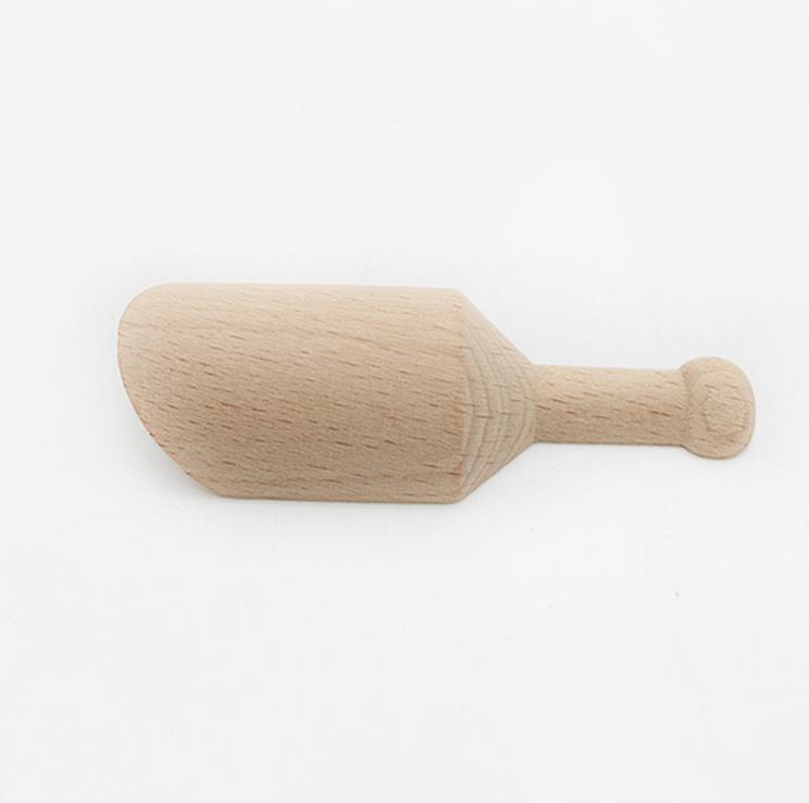 Mini scoop en bois toaspoon petit sel pelle salle de bain saline cuillère lait de lait de poudre