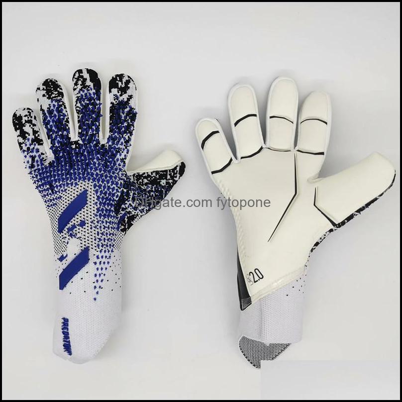 2022 goalkeeper gloves finger protection professional men football gloves adults kids thicker goalie soccer glove