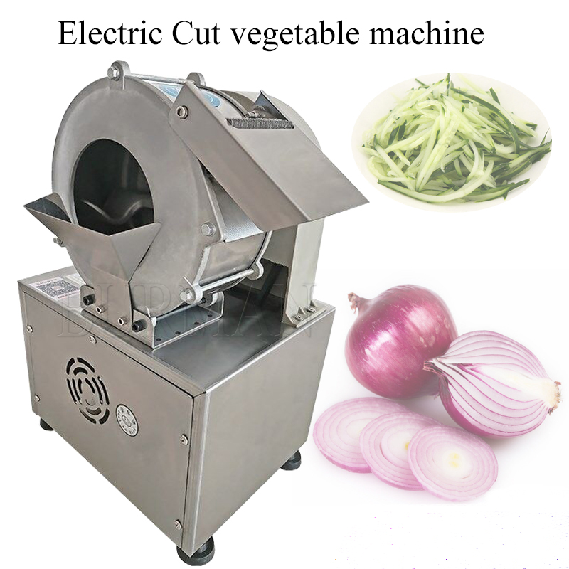 Máquina de corte de vegetais automática de batata elétrica de cebola de cenoura cortadora de triturador comercial Multifuncional Cutter multifuncional