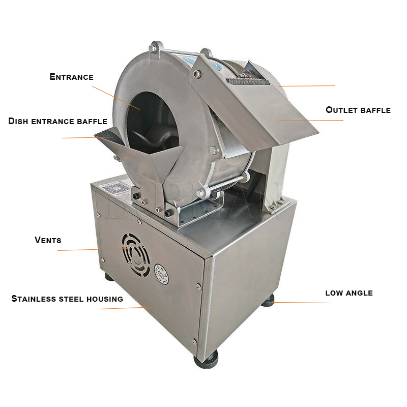 Découpeuse de légumes automatique électrique pomme de terre oignon carotte gingembre trancheuse commerciale déchiqueteuse multifonction Cutter