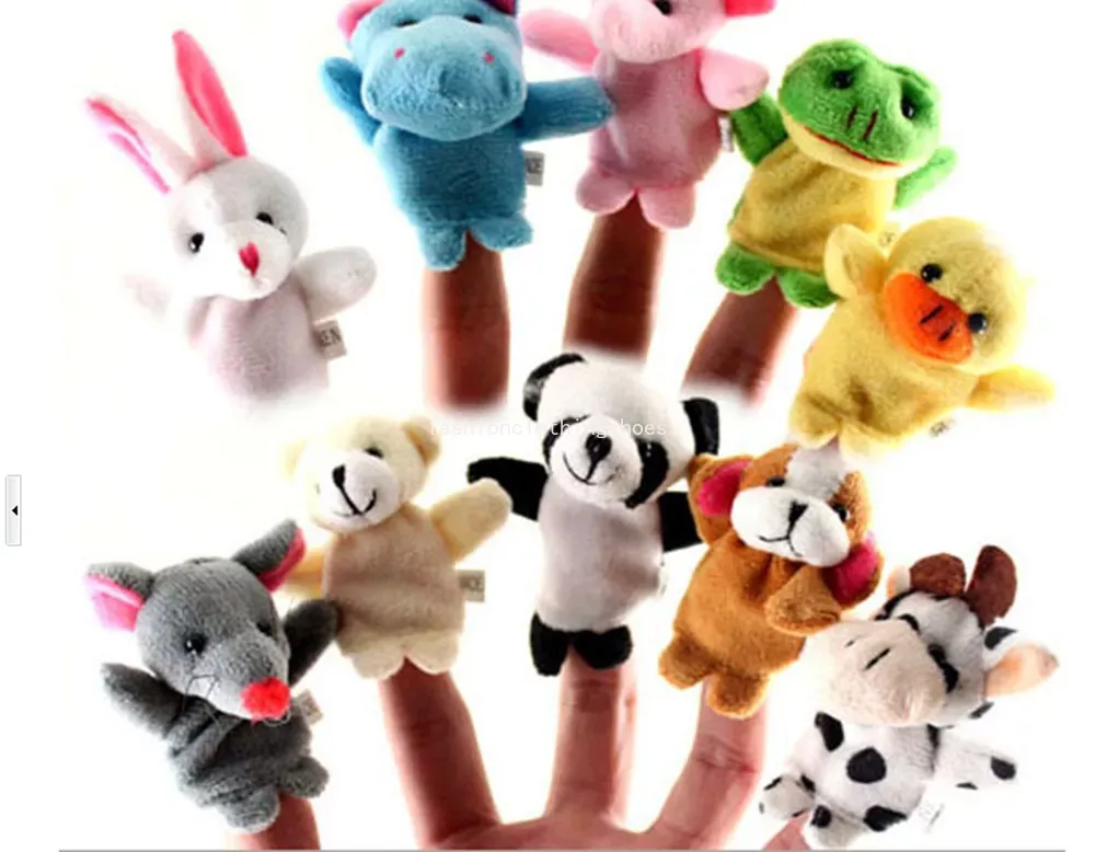 finger puppets animal puppets games子供たちのストーリーテリングベビーベッドストーリーヘルパー人形セットソフトプラッシュキッズ教育おもちゃ