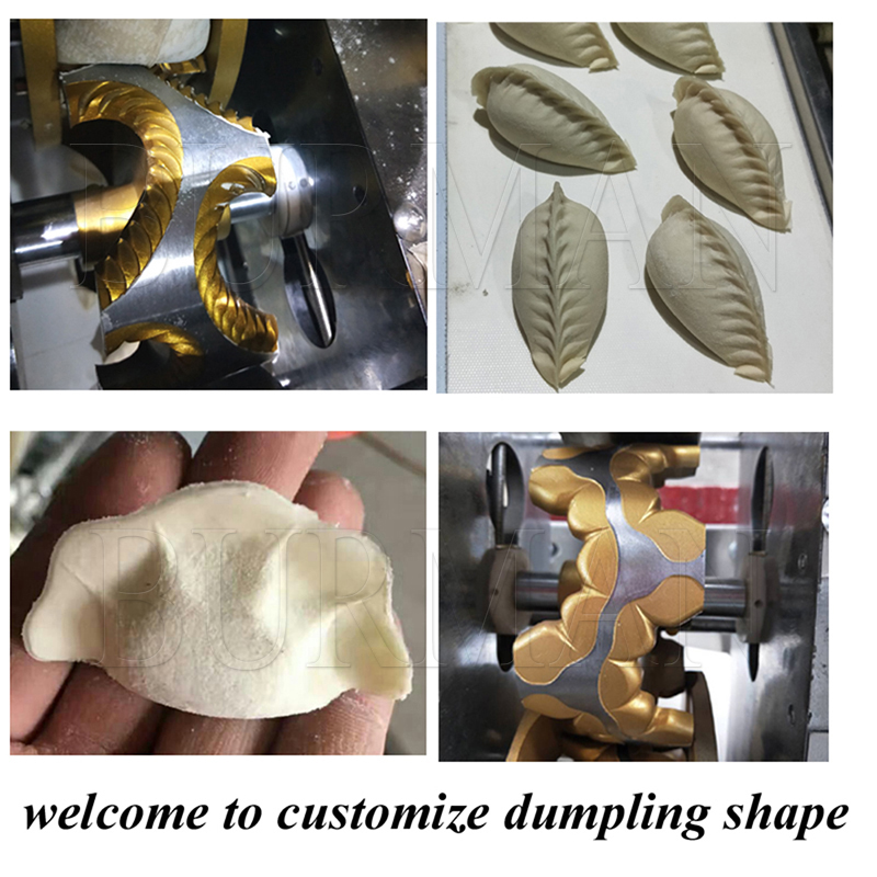 Dumpling Machine Full Automatic Small Commercial Imitation Manual Rostfritt stål Multipelmönsterformar