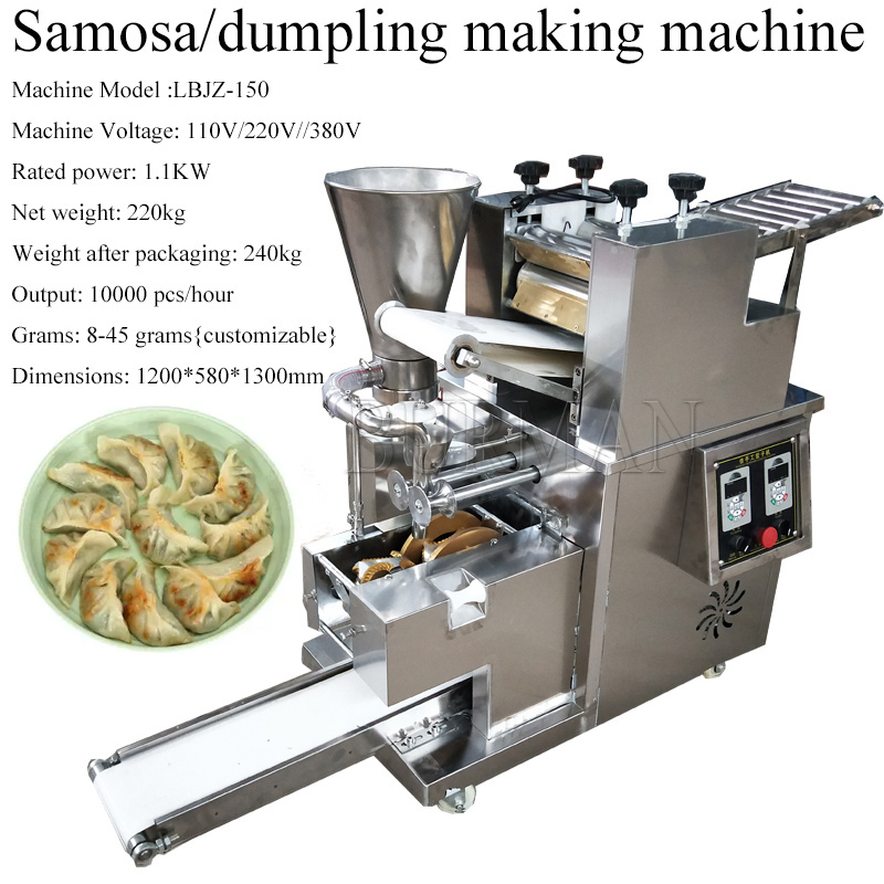 110V 220V Dumplings domésticos automáticos Samosa Machine Multifun Cectional Imitação de aço inoxidável feita à mão em aço inoxidável