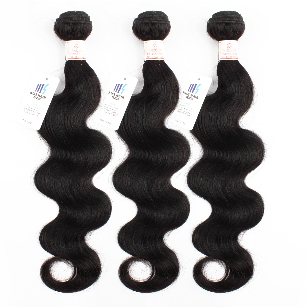 Remy Indian Human Hair Bundles 90g/PC Natural Color Double Weft Body Wave Hair Extension