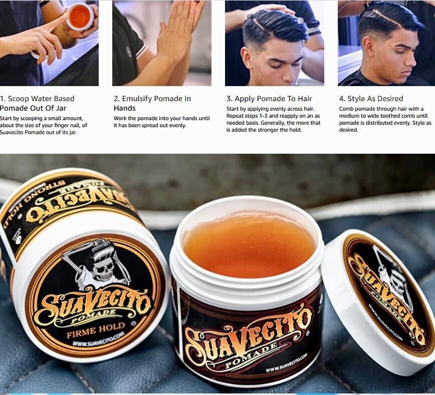 Drop Shipping Suavecito Pomade Hair Strong Style Restoring Pomade Wax Big Skeleton Slicked Back Hair Oil Wax Mud Free Post