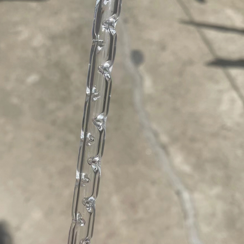 50 cm High 14mm Female Connector Glass Hookah Munstycke Arc Adapter med konkav hål J Hook Dimple Water Gun Pipe OGB Style