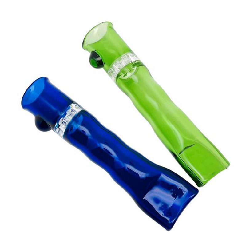 Colorful Glass Pipes Dry Herb Tobacco Snowflake Screen Filter Handpipes Portable Easy Clean Catcher Taster Bat One Hitter Smoking Cigarette Holder Straw Tips