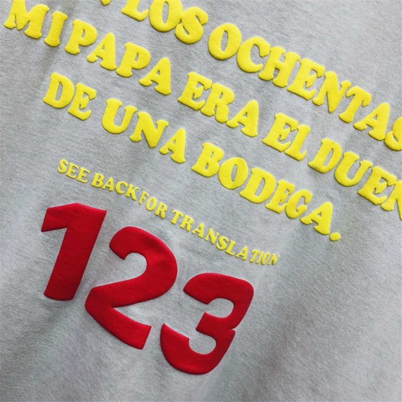 Camisetas masculinas de alta qualidade 2022SS RRR123 Moda Camise