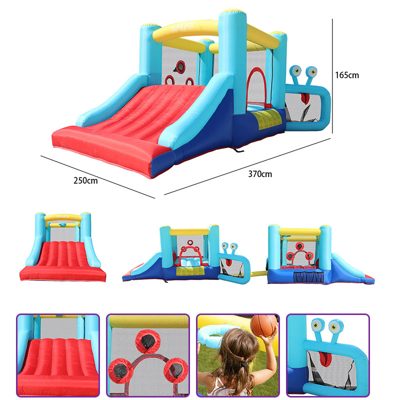 Crianças infláveis ​​Castle Bouncer Slide Big Jumping Toys Jumper For Kids Indoor Brincho ao ar livre Com o Aé