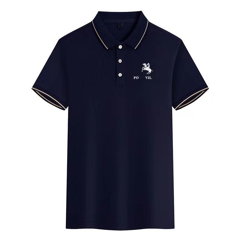 Heren Polo -ontwerpers Polo Mens Polo Fashion Classic Slim Button Heren Business Rapels Simple Casual hoogwaardige ademende polos shirt jas Men Summer