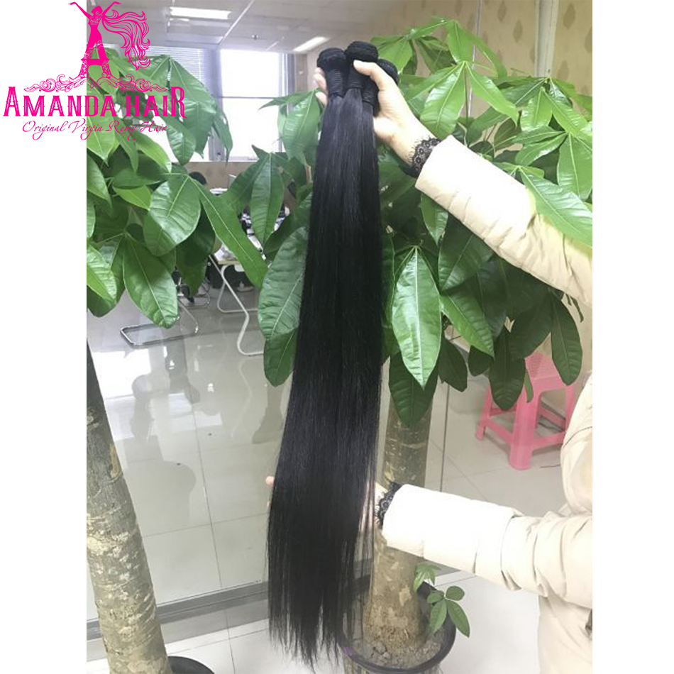 30 pouces Bundles Straight Human Hair Extension 100% Bundles de cheveux humains 24 26 pouces Hair Weave Bundles Brésilien Remy Hair