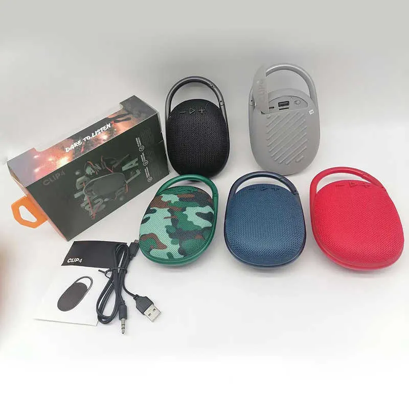 S Clip 4 Mini haut-parleur Bluetooth sans fil Portable Sports extérieurs Audio Double Horn en haut 5 couleurs