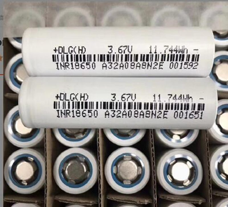 100% de alta qualidade DLG 18650 Bateria 3200mAh INR 18650 Lítio 3,7V INR18650 CELULAS BATERIAS DE DRENO DE ION LIME