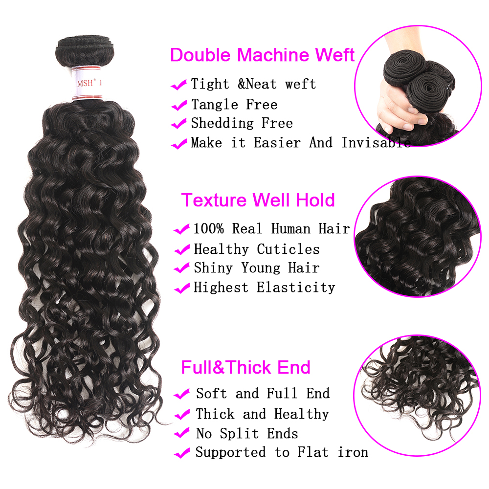 Water Wave Bundels Braziliaanse haarbundels 28 30 32 34 inch Haarextensions HUIST HAAR BUNDLES Remy Hair 3/4 Bundels Deal