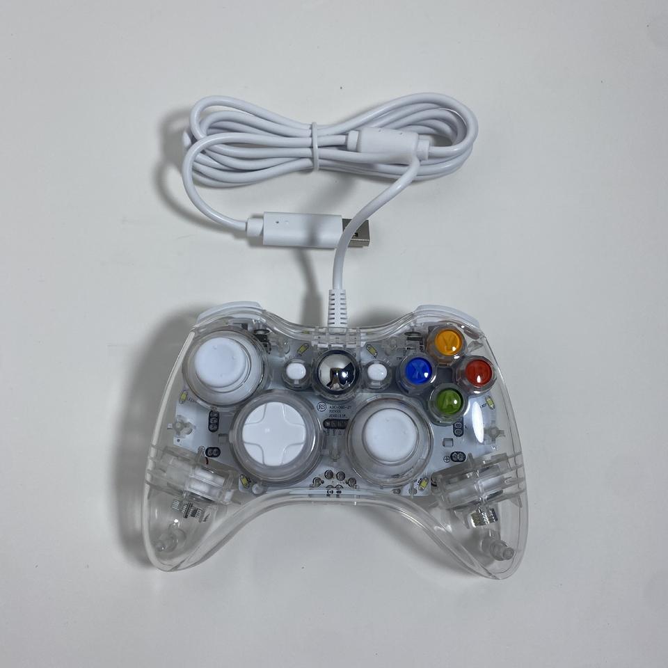 For Xbox360 Wired Controller Gamepad Colorful Light For PC and Xbox360 Console