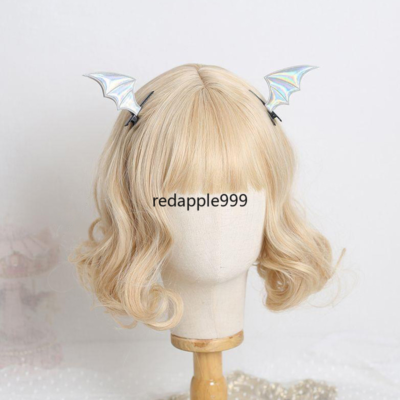 New Halloween Bat Wings Shape Hairpin Gothic Kid Female Clip Headdress Punk Hair Clip Haunted House Party Head Decor