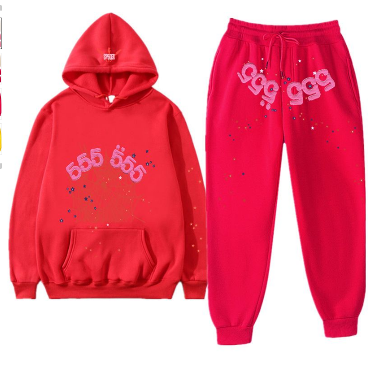 Spider hoodies pink spider 555555 Men's Tracksuits designer Sets Hoodie Pants jacket Casual Sweatshirt  Young Thug joggers Printing SweatSuit