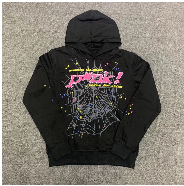 Young Thug Inspired Pink  Web Hoodie - Unisex Tracksuit Sweatshirt for Men & Women