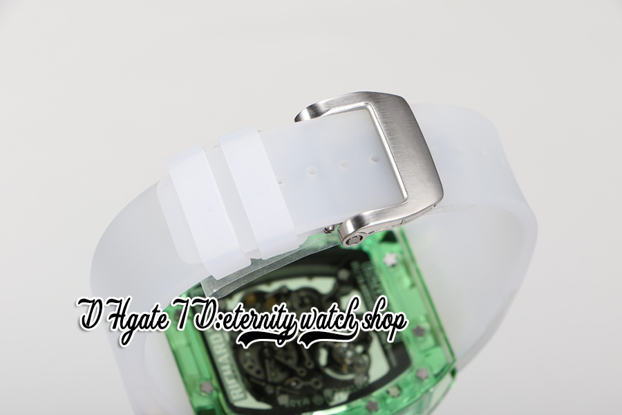 RMF AET 055 Zegarek męski RMUL2 Mechaniczne ręczne Winding True Balance Spring Spring Green Crystal Cuter