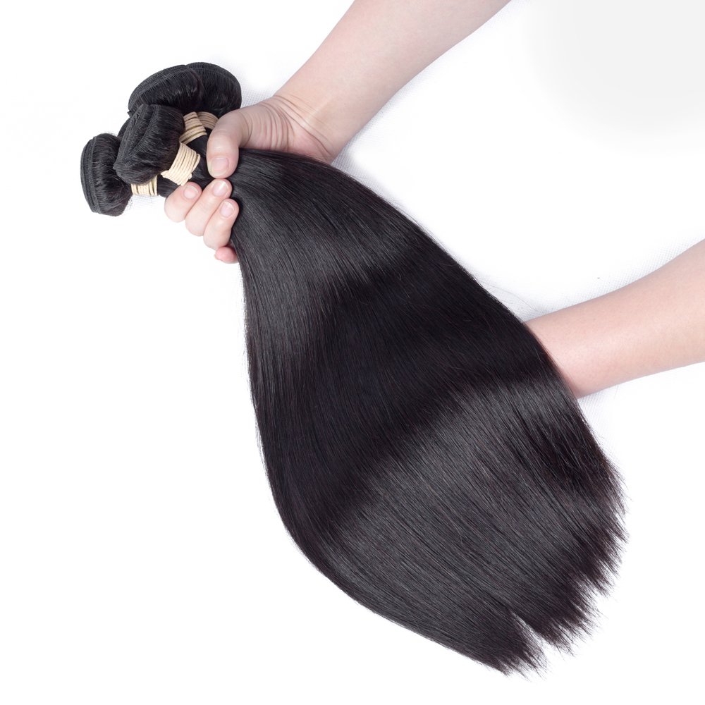 Brazilian gerade Haarbündel Jungfrau Remy Straight Human Hair Bündel 100% unverarbeitetes menschliches Haar Bündel natürliche Farbe