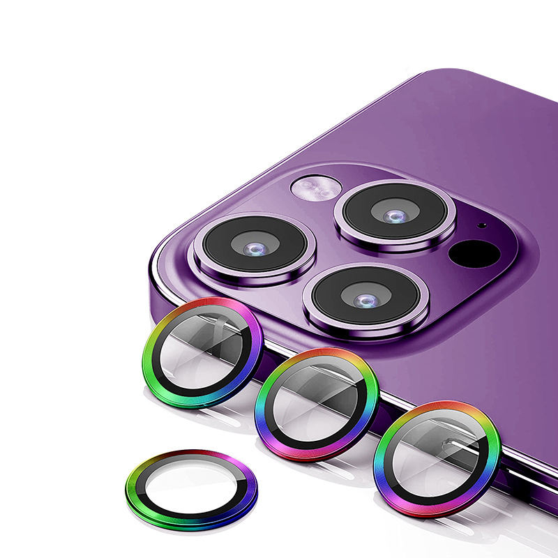 Protecteur d'objectif de caméra Iphone Film protecteur d'écran pour iphone15 pro 15Plus couvercle de protection d'objectif de caméra en aluminium