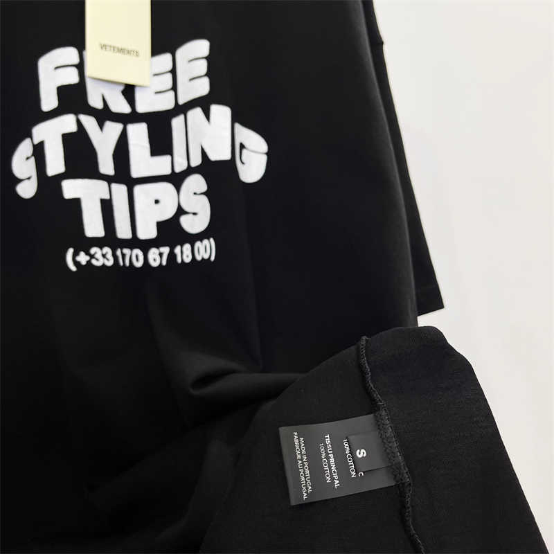 T-shirts pour hommes Bonne qualité Vetements Conseils de style gratuits T-shirt de mode Hommes VTM Femmes Casual T-shirts noirs Vintage T-shirt Hommes Vêtements