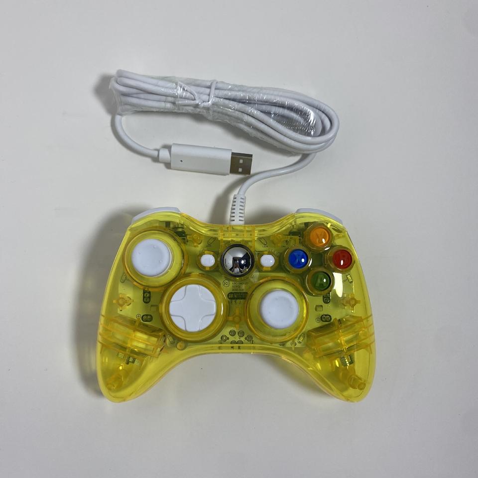 For Xbox360 Wired Controller Gamepad Colorful Light For PC and Xbox360 Console