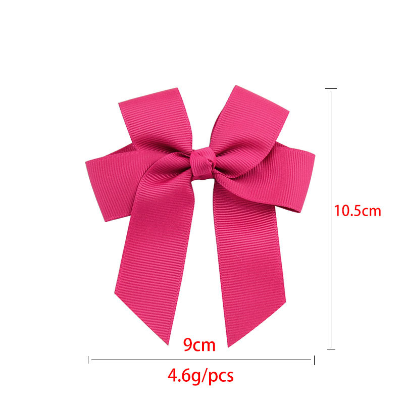 Ручная ручная малышка шесть ух стример полиэфир Ribbed Ribbon Bow Hair Accessories 617