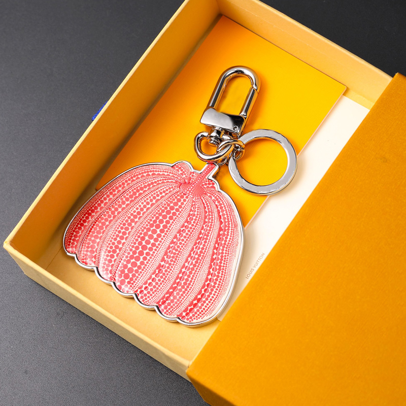 Fashion design Keychains yellow blue pink purple multi-color exquisite pumpkin key chain bag buckle car buckle