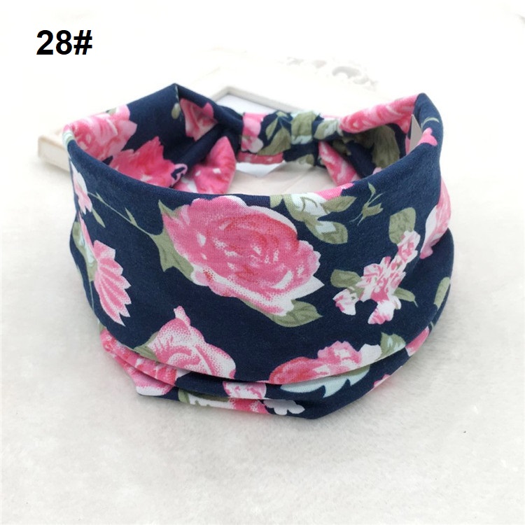 Wide Bohemian Head Hair Bands Elastic Fabric Headband Sport Hair Bandanas For Men & Women FH1111