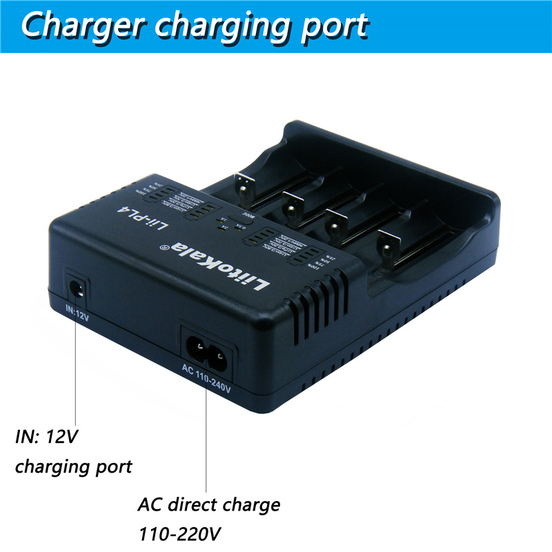 LiitoKala lii-PL4 18650/26650/18350/16340/18500 Lithium Battery 1.2V / 3.2V / 3.7V / 3.8V / AA / AAA NiMH 110-220V DC Charger