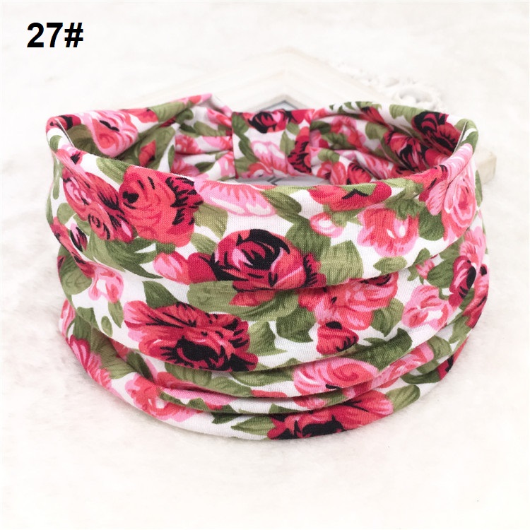 Wide Bohemian Head Hair Bands Elastic Fabric Headband Sport Hair Bandanas For Men & Women FH1111