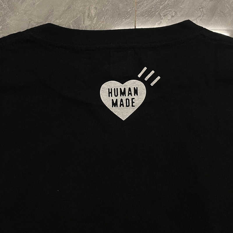 Men's T-Shirts High Quality Long Sleeve HUMAN MADE Fashion T Shirt Men 1 1 HUMAN MADE Vintage T-shirt Letter HUMAN MADE Tee Tops Men Clothing