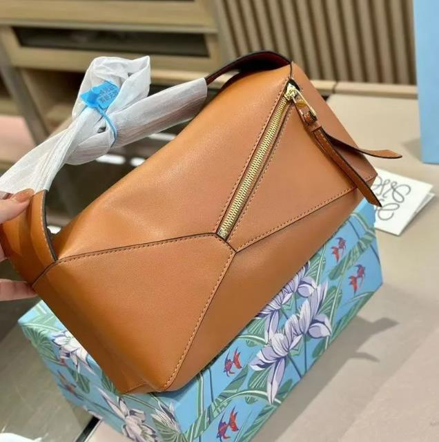 Loeews puzzle handbag Designer Bag Women Single Shoulder Fashion bags Leather Cross Bags Woman tote Luxury handbag Lady crossbody Size 24cm With Box