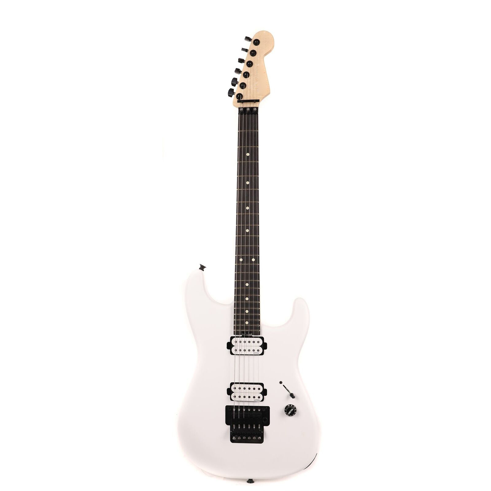 Charv El Jim Raiz Signature Pro-Mod San Dimas Style 1 HH Fr M Satin White Electric Guitar da mesma forma
