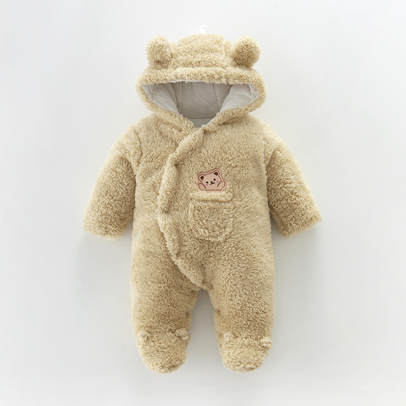 Neugeborene Baby Winter Girls Jungen Kleidung warme tierische Ohren