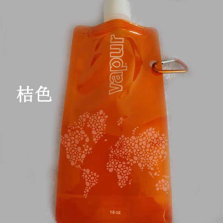 Water Bottles Wholesale- Useful 480ml Portable Foldable Bottle Ice Bag Running Outdoor Sport Camping Hiking Random Color1